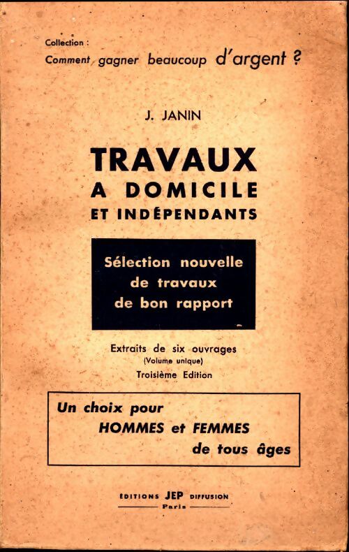 Livrenpoche : Travaux à domicile et indépendants. Sélection - J. Janin - Livre