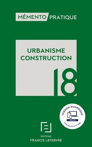 Livrenpoche : Urbanisme construction 2018 - Collectif - Livre