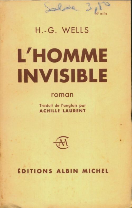 Livrenpoche : L'homme invisible - Herbert George Wells - Livre