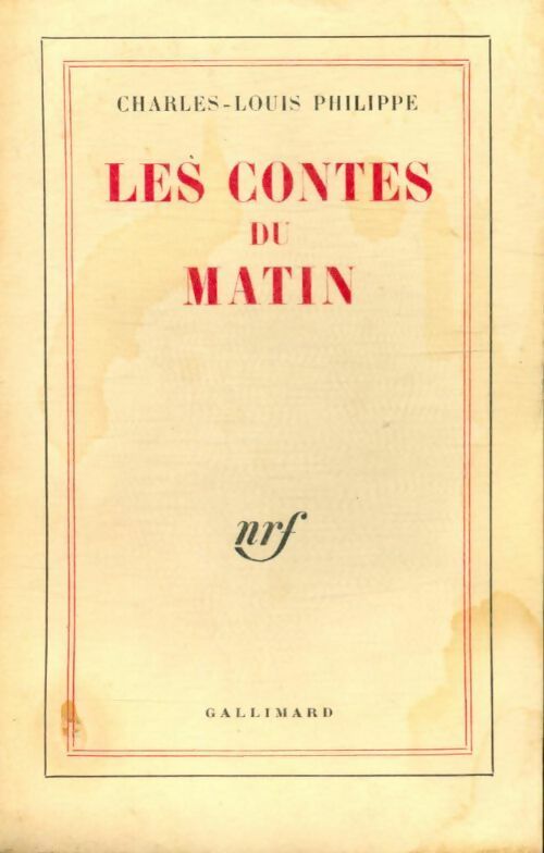 Livrenpoche : Les contes du Matin - Charles-Louis Philippe - Livre