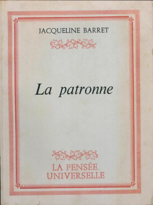 Livrenpoche : La patronne  - Jacqueline Barret - Livre