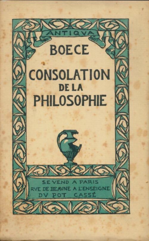 Livrenpoche : Consolation de la philosophie - Boèce - Livre