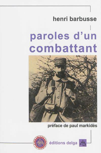 Livrenpoche : Paroles d'un combattant - Barbusse Henri - Livre