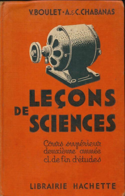 Livrenpoche : Leçons de sciences cours supérieur 2ème année - V. Boulet - Livre