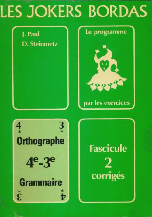 Livrenpoche : Orthographe, grammaire 4e-3e - J Paul - Livre