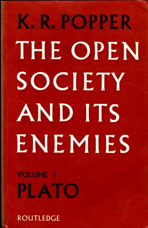 Livrenpoche : The Open society and its enemies volume 1 : Plato - Karl R. Popper - Livre