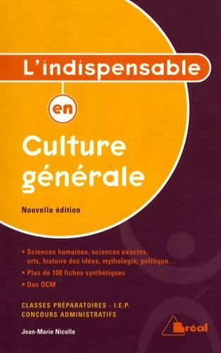 Livrenpoche : L'indispensable en culture générale - Jean-Marie Nicolle - Livre