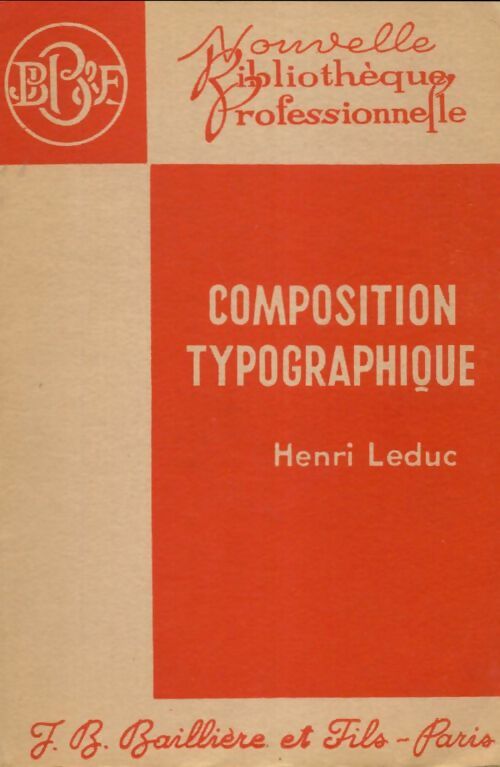 Livrenpoche : Composition typographique - Henri Leduc - Livre
