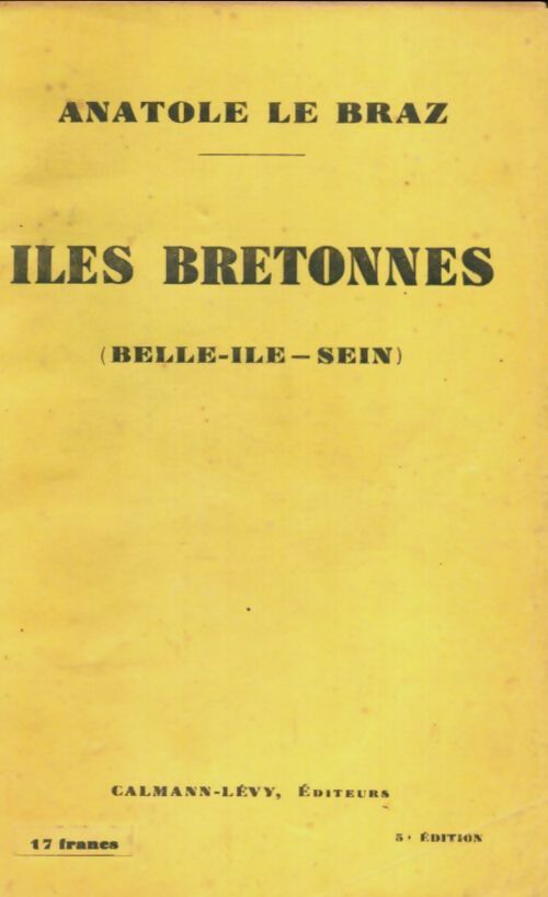 Livrenpoche : Îles bretonnes - Anatole Le Braz - Livre