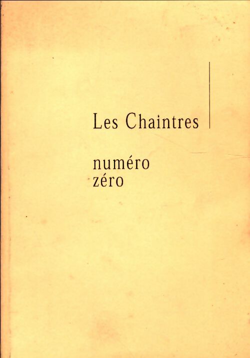 Livrenpoche : Les chaintres n°0 - Collectif - Livre