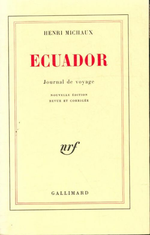 Livrenpoche : Ecuador - Henri Michaux - Livre