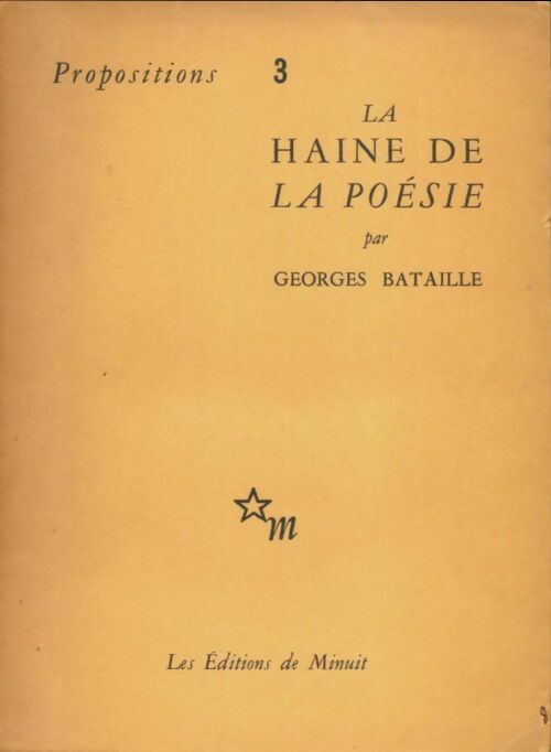Livrenpoche : La haine de la poésie - Georges Bataille - Livre
