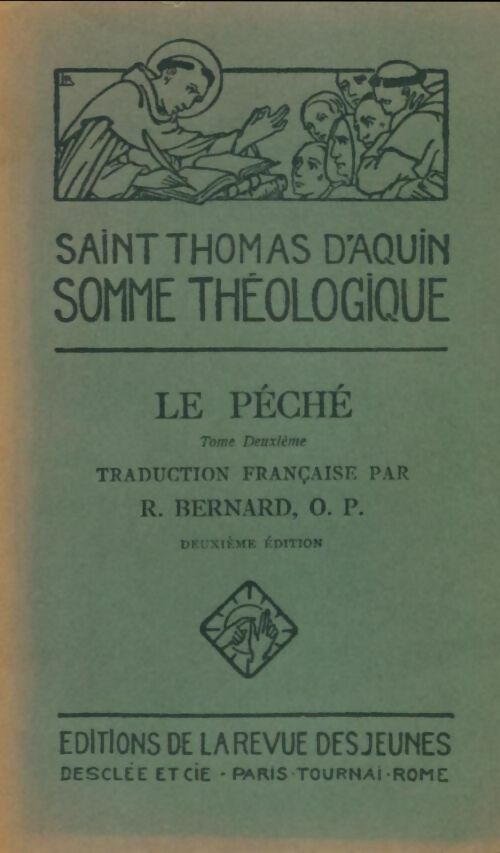 Livrenpoche : Le péché Tome II - Saint Thomas D'Aquin - Livre