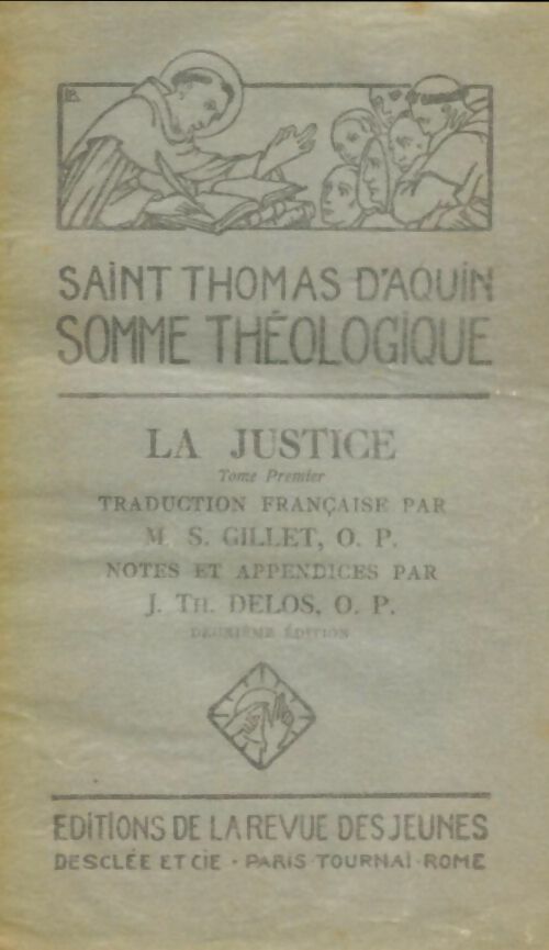 Livrenpoche : La justice Tome I - Saint Thomas D'Aquin - Livre