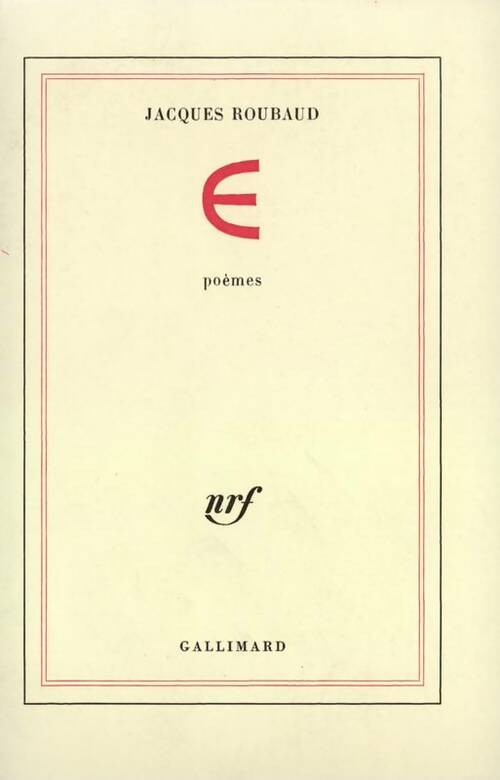 Livrenpoche : ? poèmes - Jacques Roubaud - Livre