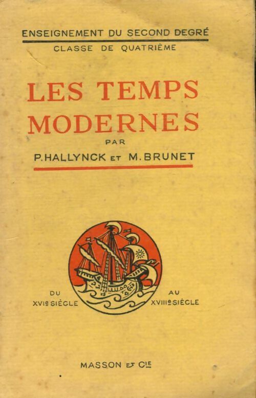 Livrenpoche : Les temps modernes 4e - P. Hallynck - Livre