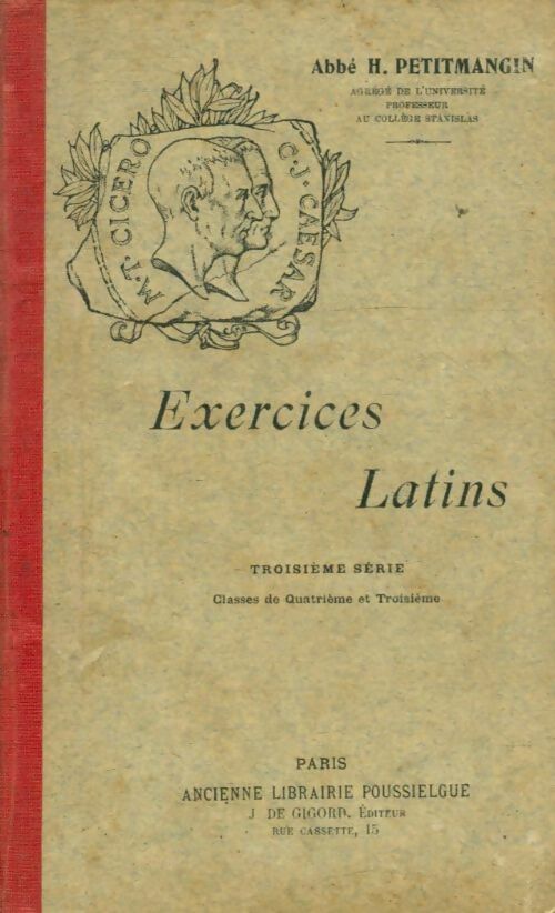Livrenpoche : Exercices latins 4e et 3e - H. Petitmangin - Livre