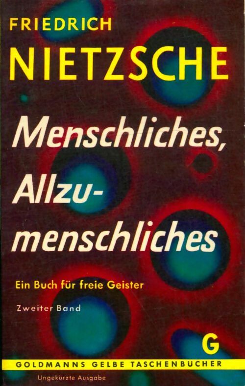 Livrenpoche : Menschliches, Allzumenschliches - Friedrich Nietzsche - Livre