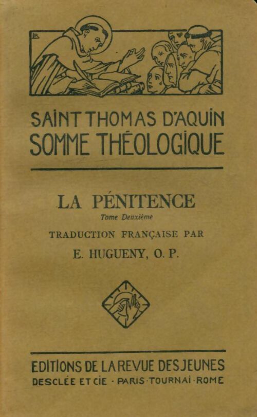 Livrenpoche : La pénitence Tome II - Saint Thomas D'Aquin - Livre