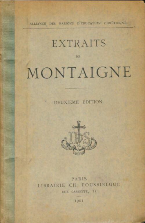 Livrenpoche : Extraits de Montaigne - Montaigne - Livre