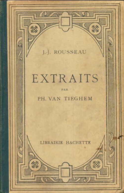 Livrenpoche : Extraits Rousseau - Philippe Van Tieghem - Livre