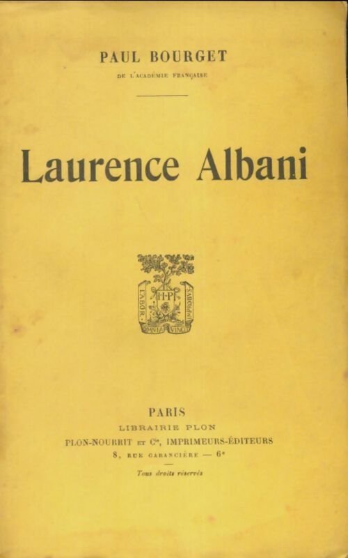 Livrenpoche : Laurence Albani - Paul Bourget - Livre