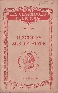 Livrenpoche : Discours sur le style - Buffon - Livre