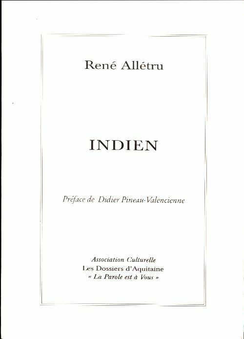 Livrenpoche : Indien - René Alletru - Livre