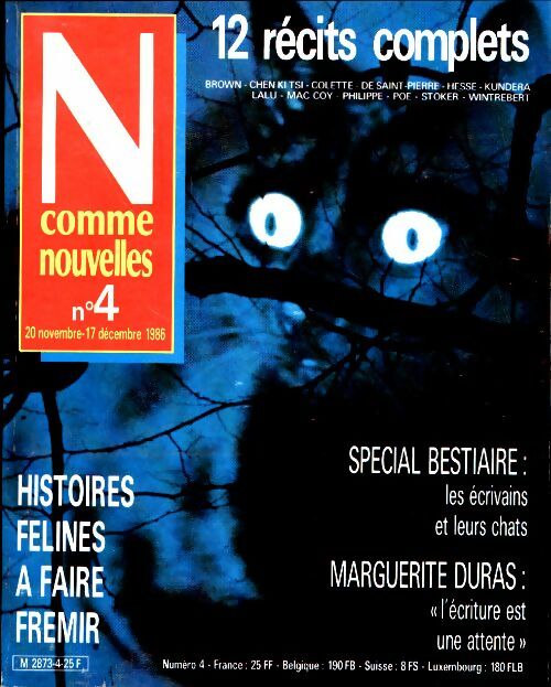 Livrenpoche : N comme Nouvelles n°4 : Histoires félines à faire frémir - Collectif - Livre
