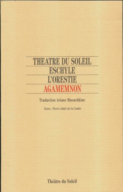 Livrenpoche : L'Orestie : Agamemnon - Eschyle - Livre