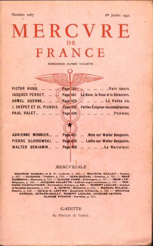 Livrenpoche : Mercure de France n°1067 - Collectif - Livre