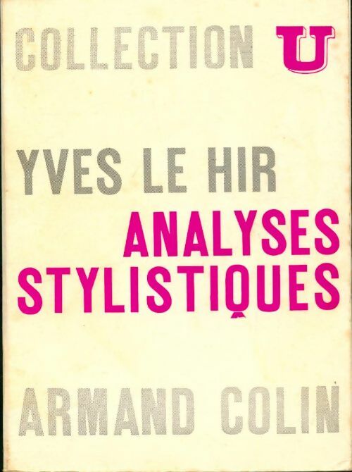 Livrenpoche : Analyses stylistiques - Yves Le Hir - Livre