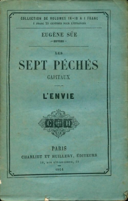 Livrenpoche : Les sept péchés capitaux : L'envie - Eugène Sue - Livre