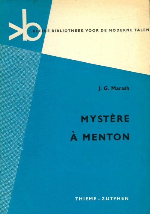 Livrenpoche : Mystère à Menton - J.G Marash - Livre