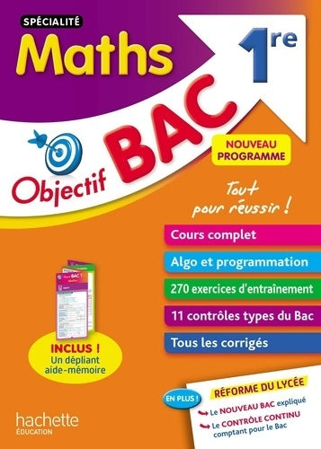 Livrenpoche : Objectif bac spécialité maths 1re - Nadine Billa - Livre