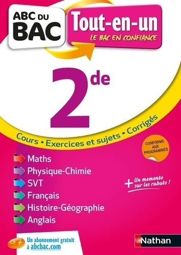 Livrenpoche : Abc du bac tout en un Seconde - Françoise Cahen-Pinon - Livre