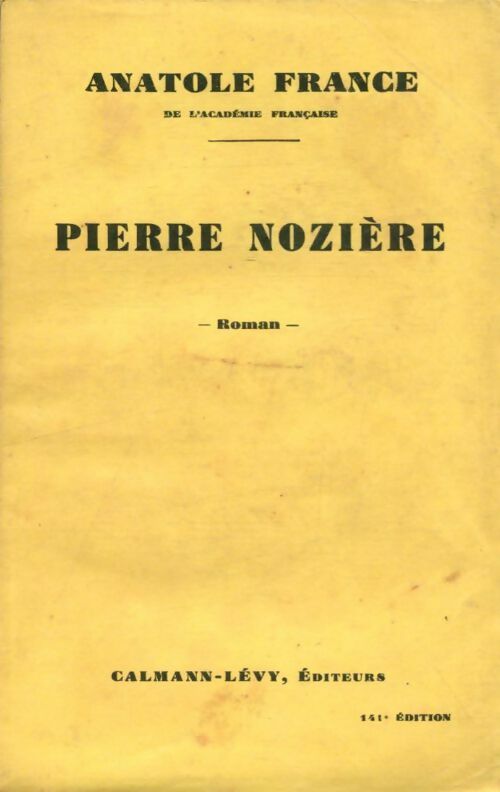 Livrenpoche : Pierre Nozière - Anatole France - Livre