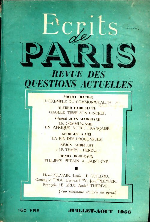 Livrenpoche : Ecrits de Paris n°140 - Collectif - Livre