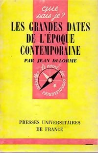 Livrenpoche : Les grandes dates de l'époque contemporaine - Jean Delorme - Livre