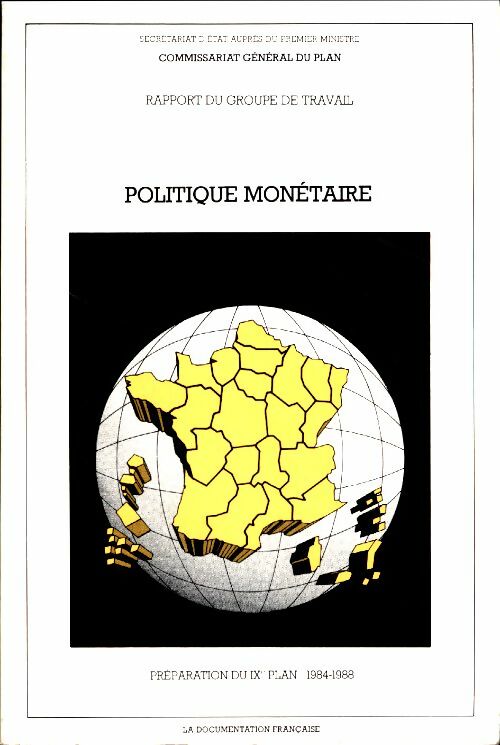 Livrenpoche : Rapport du groupe de travail politique monétaire - Collectif - Livre