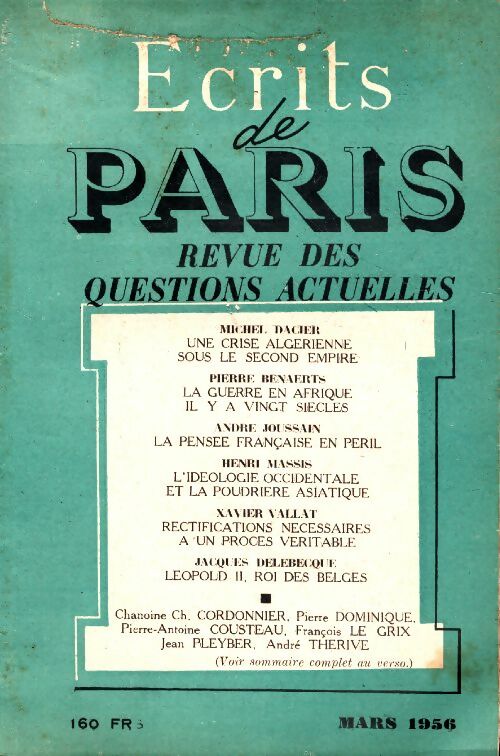 Livrenpoche : Ecrits de Paris n°136 - Collectif - Livre
