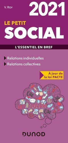 Livrenpoche : Le petit social 2021 - l'essentiel en bref : L'essentiel en bref - Véronique Roy - Livre