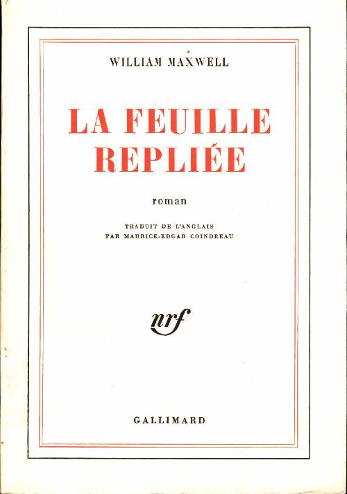 Livrenpoche : La feuille repliée - William Maxwell - Livre