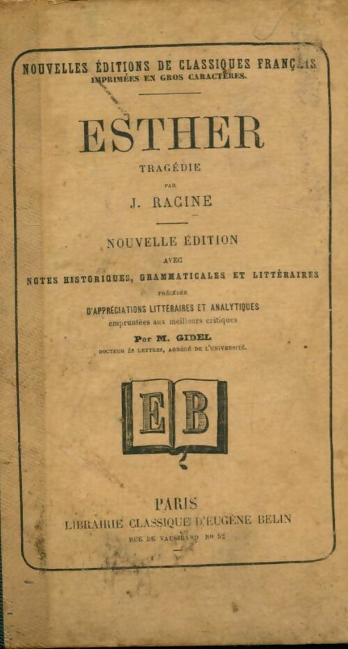 Livrenpoche : Esther - Jean Racine - Livre