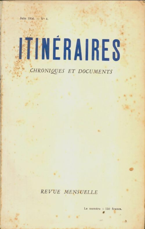 Livrenpoche : Itinéraires n°4 - Collectif - Livre
