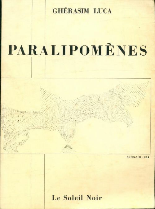 Livrenpoche : Paralipomènes - Ghérasim Luca - Livre