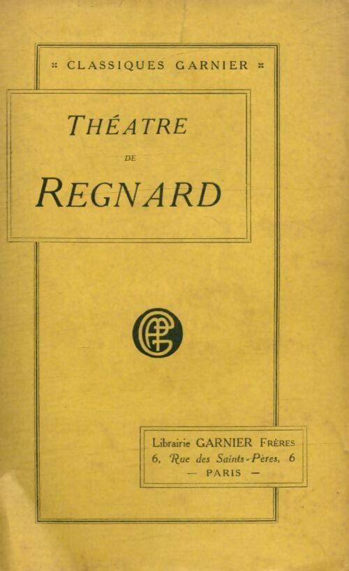 Livrenpoche : Théatre - Régnard - Livre