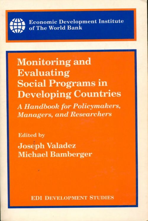 Livrenpoche : Monitoring and evaluating social programs in developing countries - Joseph Valadez - Livre
