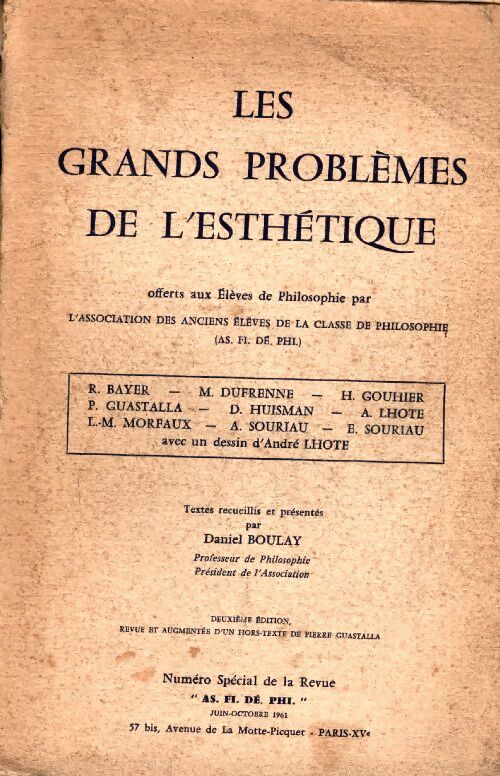 Livrenpoche : Les grands problèmes de l'esthétique - Daniel Boulay - Livre