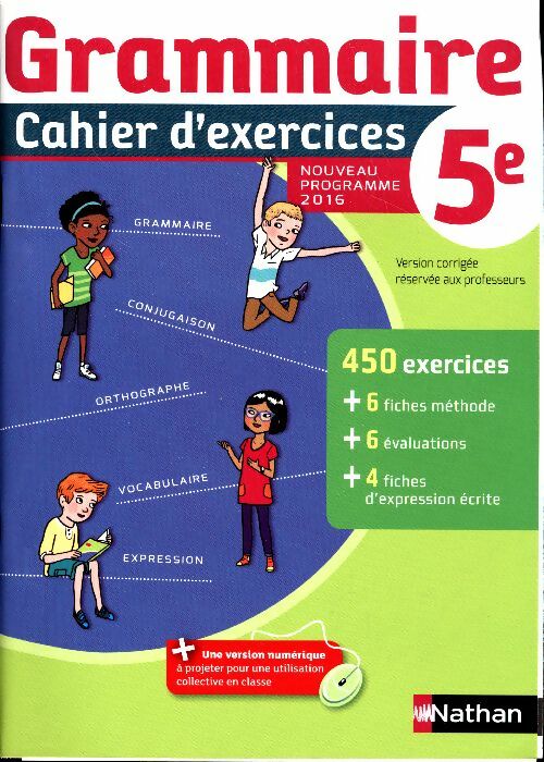 Livrenpoche : Grammaire. Cahier d'exercices 5e 2016 - Collectif - Livre